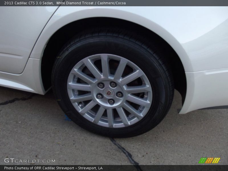 White Diamond Tricoat / Cashmere/Cocoa 2013 Cadillac CTS 3.0 Sedan