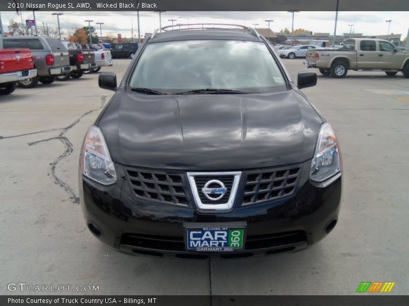 Wicked Black / Black 2010 Nissan Rogue SL AWD