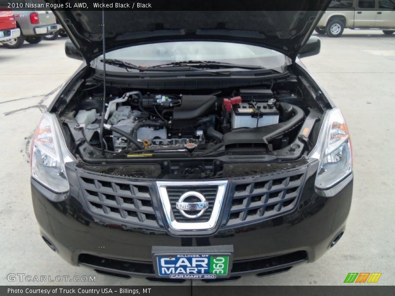 Wicked Black / Black 2010 Nissan Rogue SL AWD