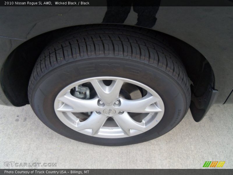 Wicked Black / Black 2010 Nissan Rogue SL AWD