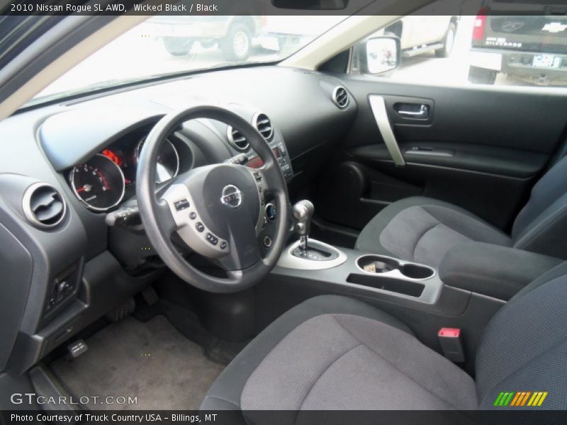 Wicked Black / Black 2010 Nissan Rogue SL AWD