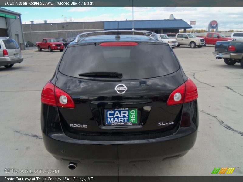 Wicked Black / Black 2010 Nissan Rogue SL AWD