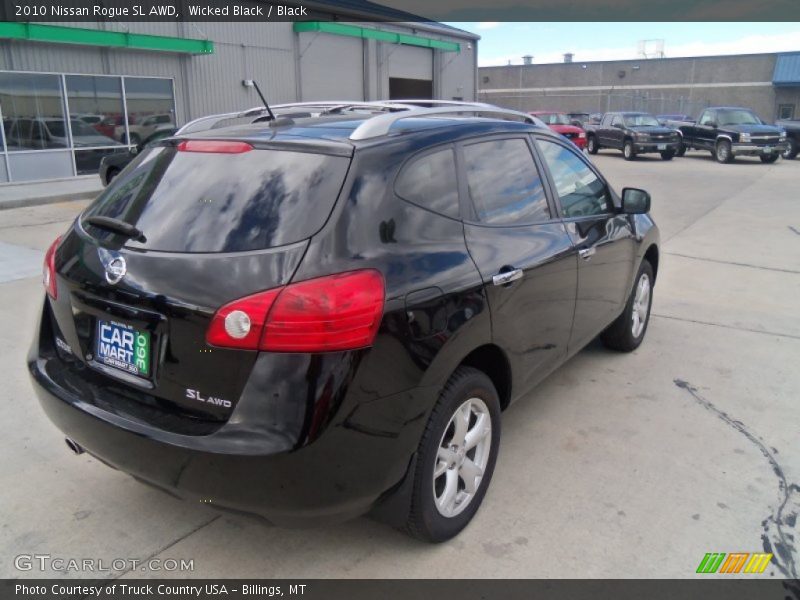 Wicked Black / Black 2010 Nissan Rogue SL AWD