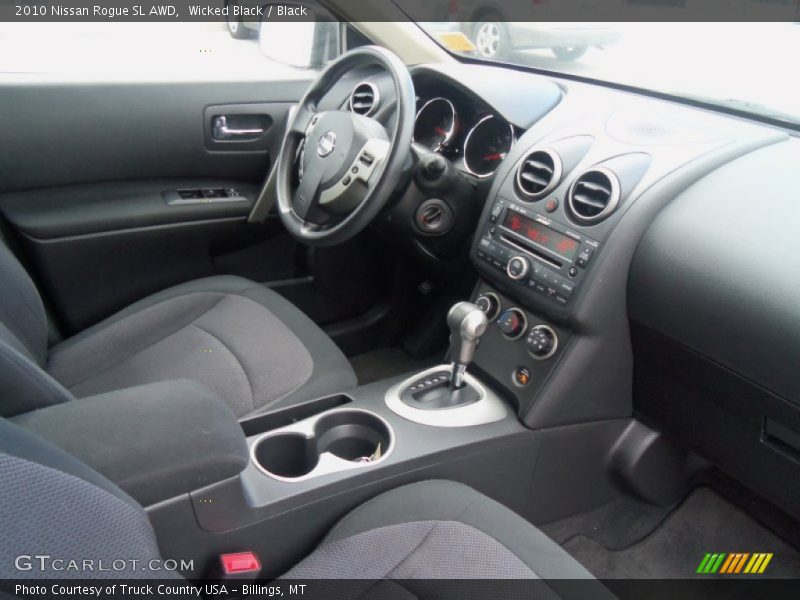 Wicked Black / Black 2010 Nissan Rogue SL AWD