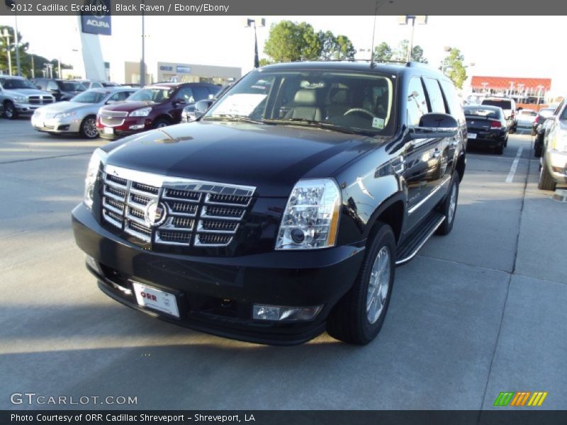 Black Raven / Ebony/Ebony 2012 Cadillac Escalade