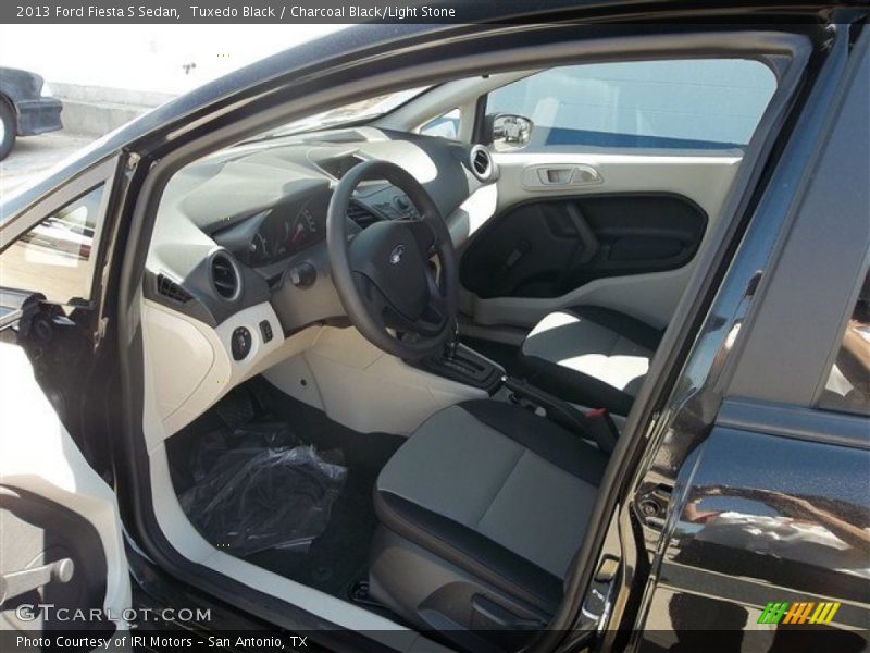 Tuxedo Black / Charcoal Black/Light Stone 2013 Ford Fiesta S Sedan