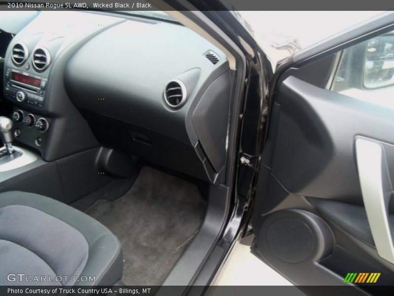 Wicked Black / Black 2010 Nissan Rogue SL AWD