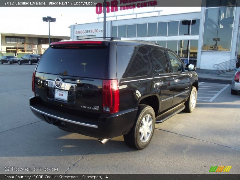 Black Raven / Ebony/Ebony 2012 Cadillac Escalade
