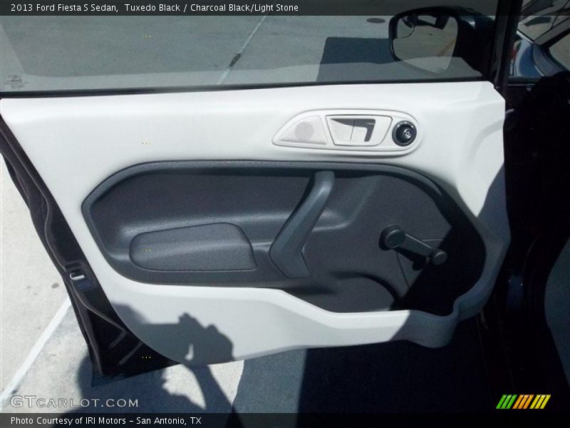 Tuxedo Black / Charcoal Black/Light Stone 2013 Ford Fiesta S Sedan