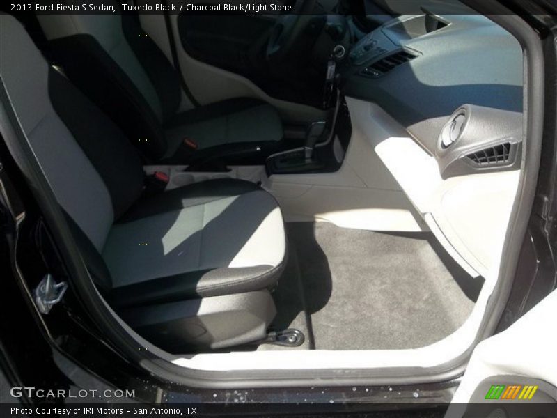 Tuxedo Black / Charcoal Black/Light Stone 2013 Ford Fiesta S Sedan