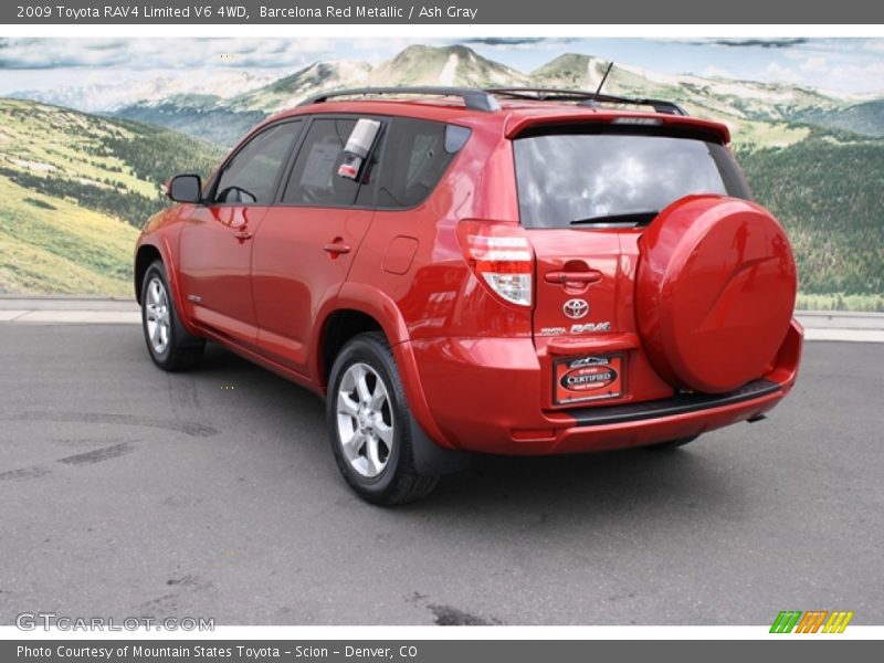 Barcelona Red Metallic / Ash Gray 2009 Toyota RAV4 Limited V6 4WD
