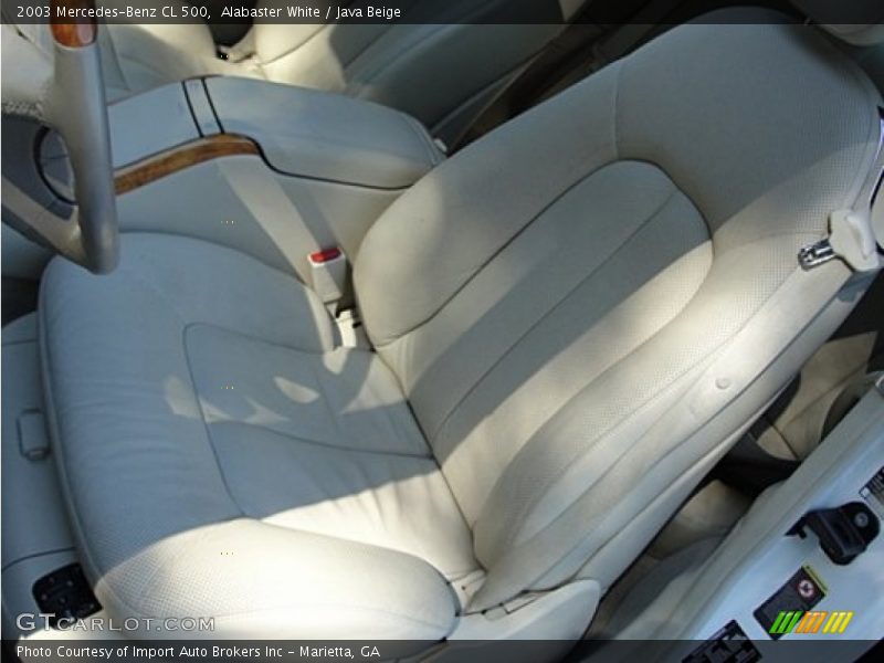 Alabaster White / Java Beige 2003 Mercedes-Benz CL 500