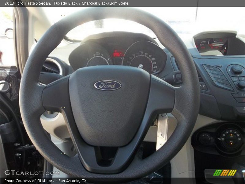 Tuxedo Black / Charcoal Black/Light Stone 2013 Ford Fiesta S Sedan