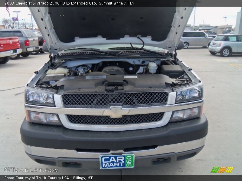 Summit White / Tan 2003 Chevrolet Silverado 2500HD LS Extended Cab