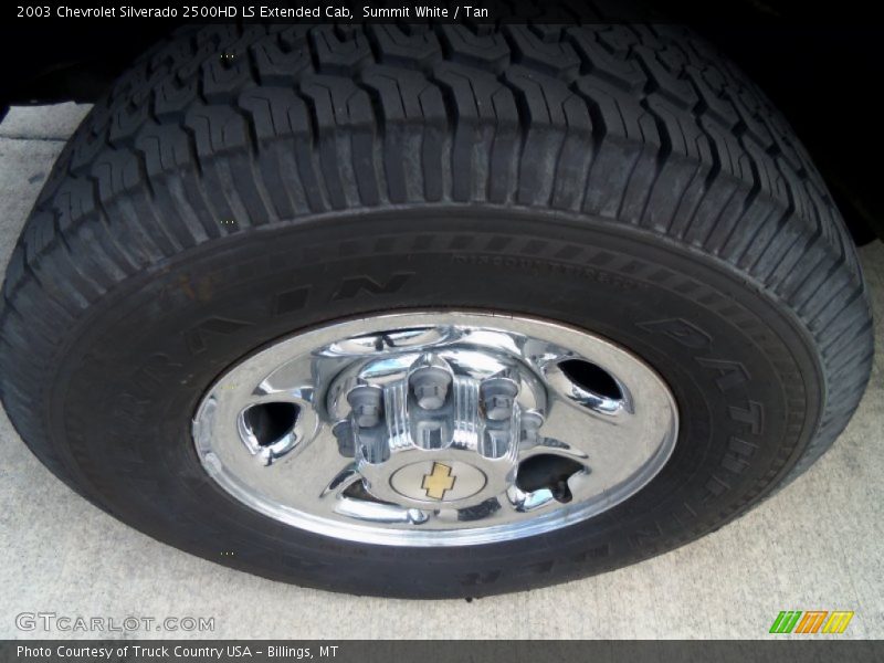 Summit White / Tan 2003 Chevrolet Silverado 2500HD LS Extended Cab