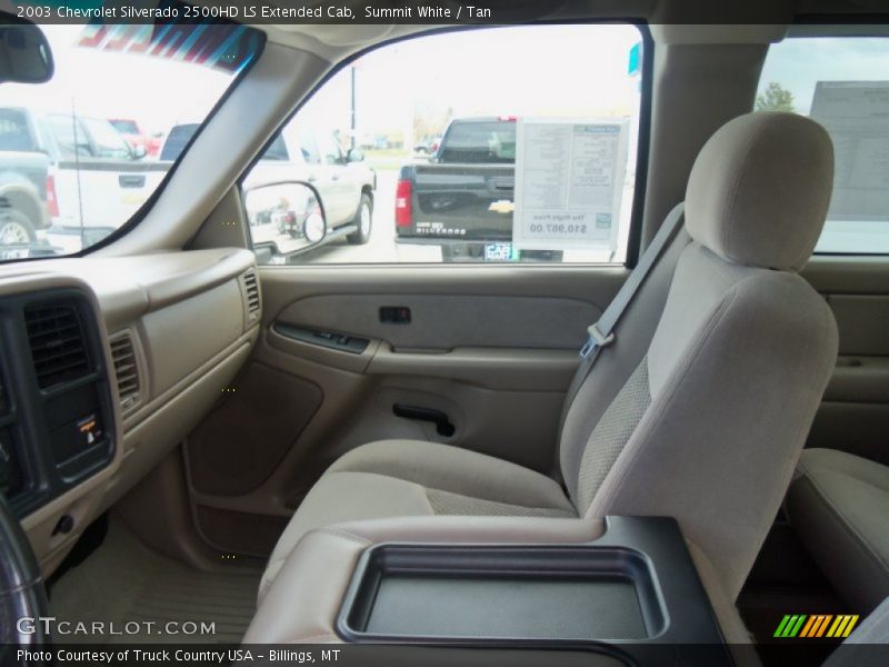 Summit White / Tan 2003 Chevrolet Silverado 2500HD LS Extended Cab