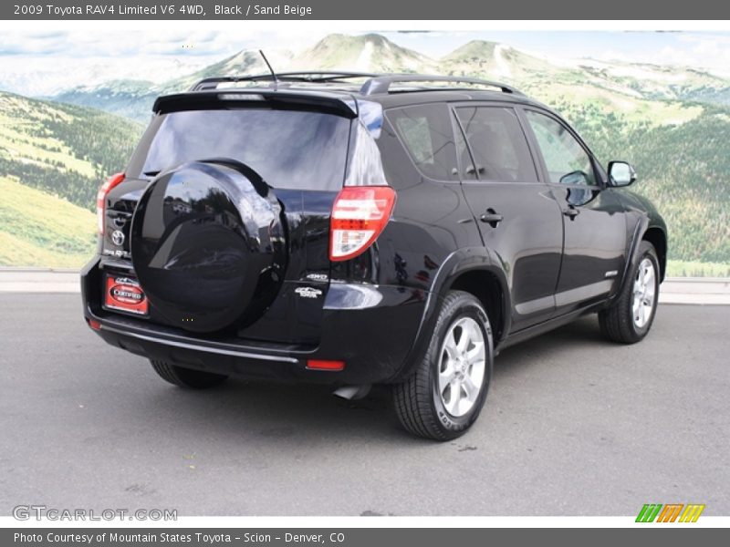 Black / Sand Beige 2009 Toyota RAV4 Limited V6 4WD