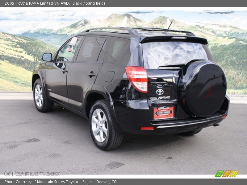 Black / Sand Beige 2009 Toyota RAV4 Limited V6 4WD