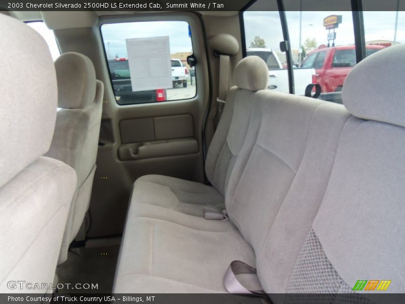 Summit White / Tan 2003 Chevrolet Silverado 2500HD LS Extended Cab