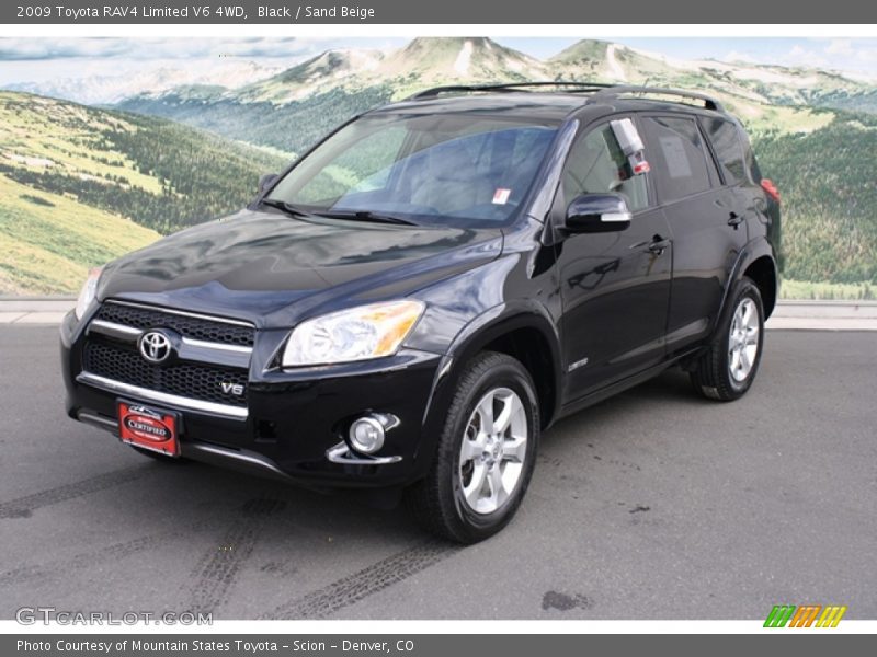 Black / Sand Beige 2009 Toyota RAV4 Limited V6 4WD