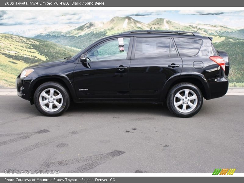 Black / Sand Beige 2009 Toyota RAV4 Limited V6 4WD