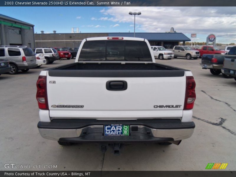 Summit White / Tan 2003 Chevrolet Silverado 2500HD LS Extended Cab
