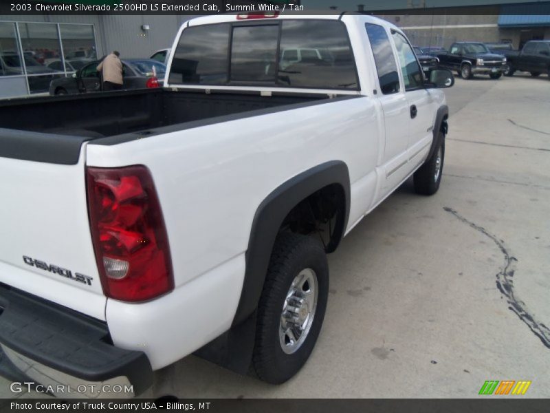 Summit White / Tan 2003 Chevrolet Silverado 2500HD LS Extended Cab