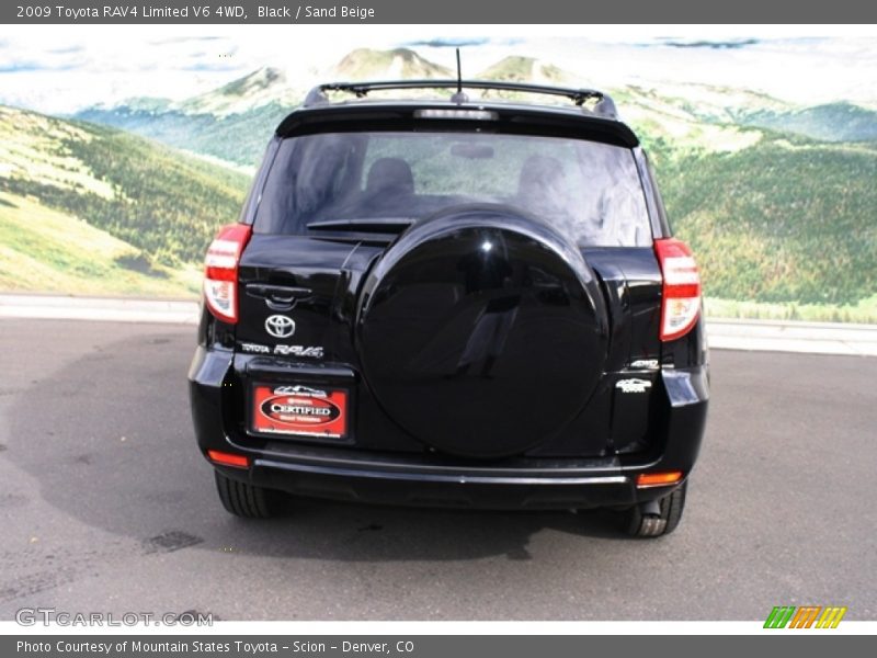 Black / Sand Beige 2009 Toyota RAV4 Limited V6 4WD