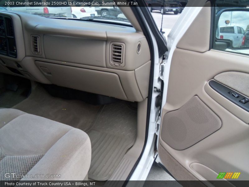 Summit White / Tan 2003 Chevrolet Silverado 2500HD LS Extended Cab