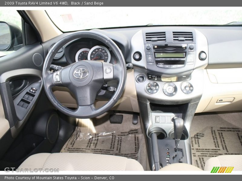 Black / Sand Beige 2009 Toyota RAV4 Limited V6 4WD