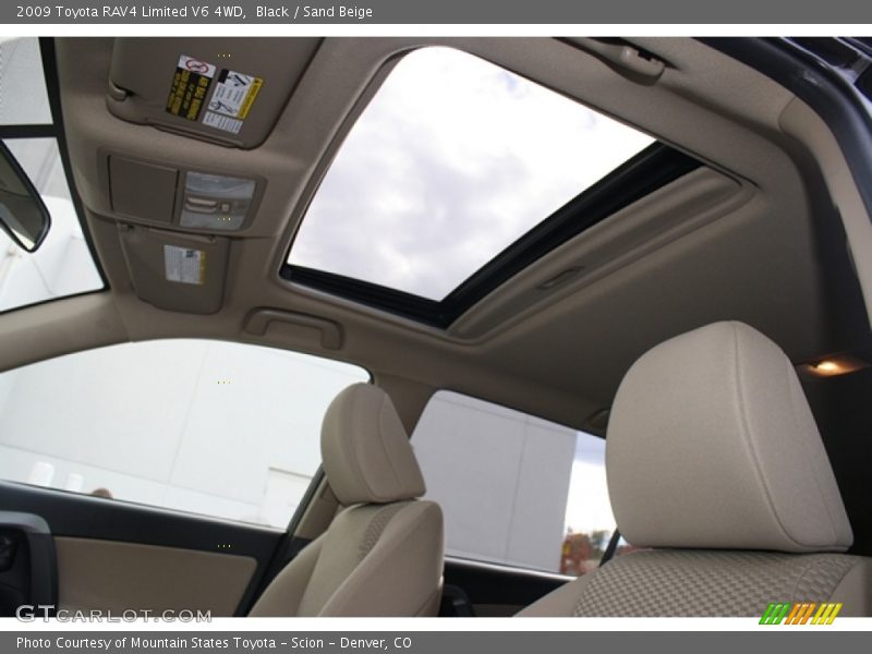Black / Sand Beige 2009 Toyota RAV4 Limited V6 4WD