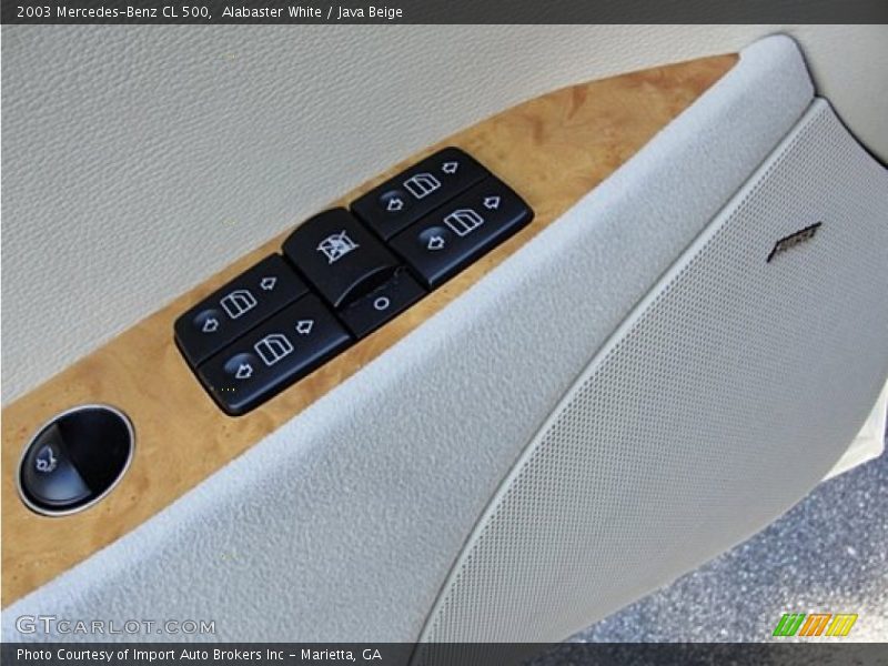 Alabaster White / Java Beige 2003 Mercedes-Benz CL 500