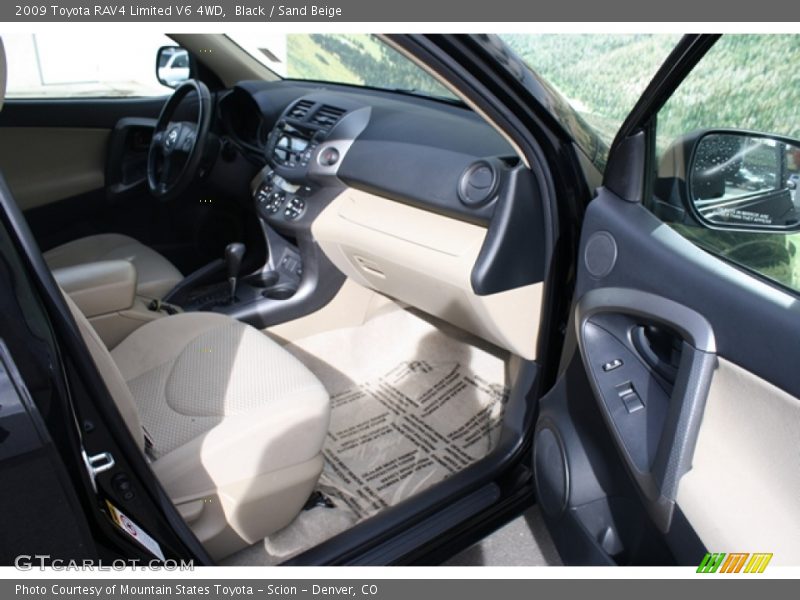 Black / Sand Beige 2009 Toyota RAV4 Limited V6 4WD