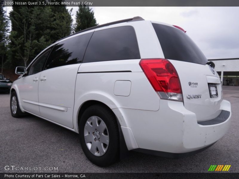Nordic White Pearl / Gray 2005 Nissan Quest 3.5