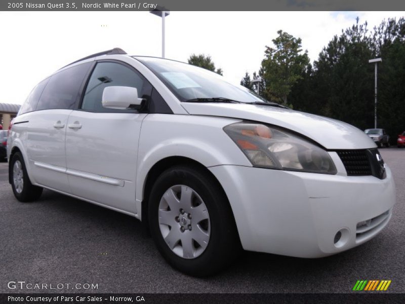 Nordic White Pearl / Gray 2005 Nissan Quest 3.5