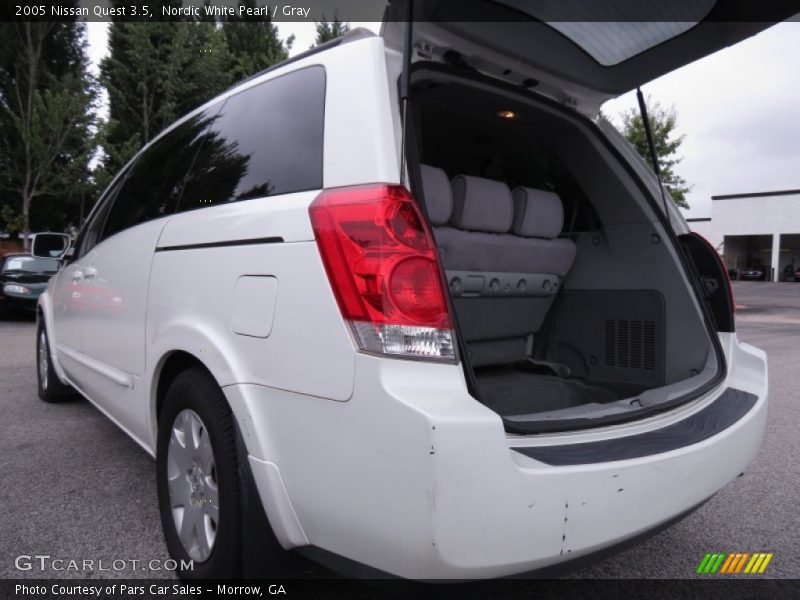 Nordic White Pearl / Gray 2005 Nissan Quest 3.5