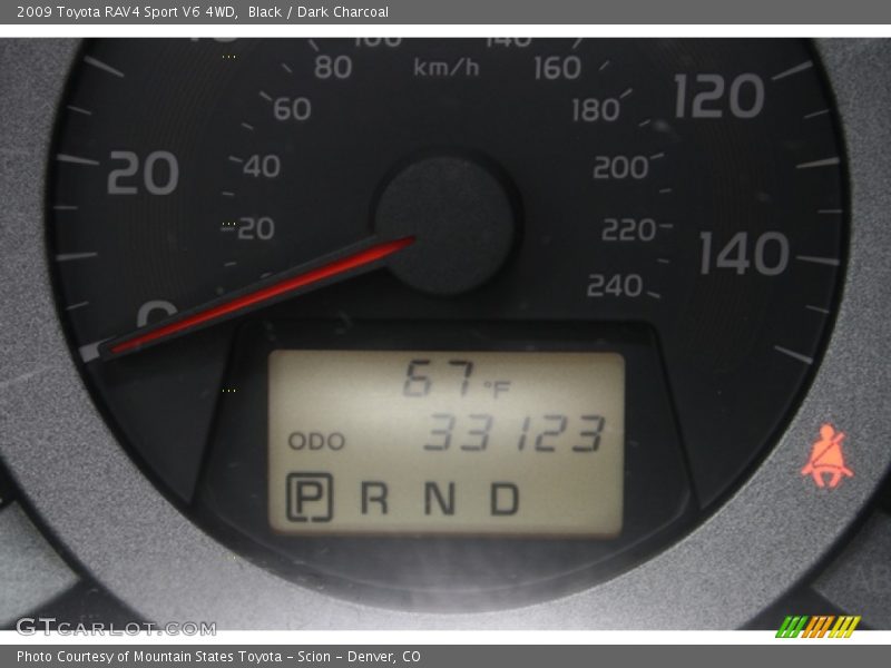 Black / Dark Charcoal 2009 Toyota RAV4 Sport V6 4WD