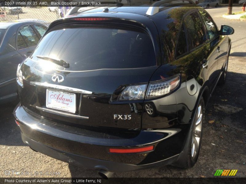 Black Obsidian / Brick/Black 2007 Infiniti FX 35 AWD