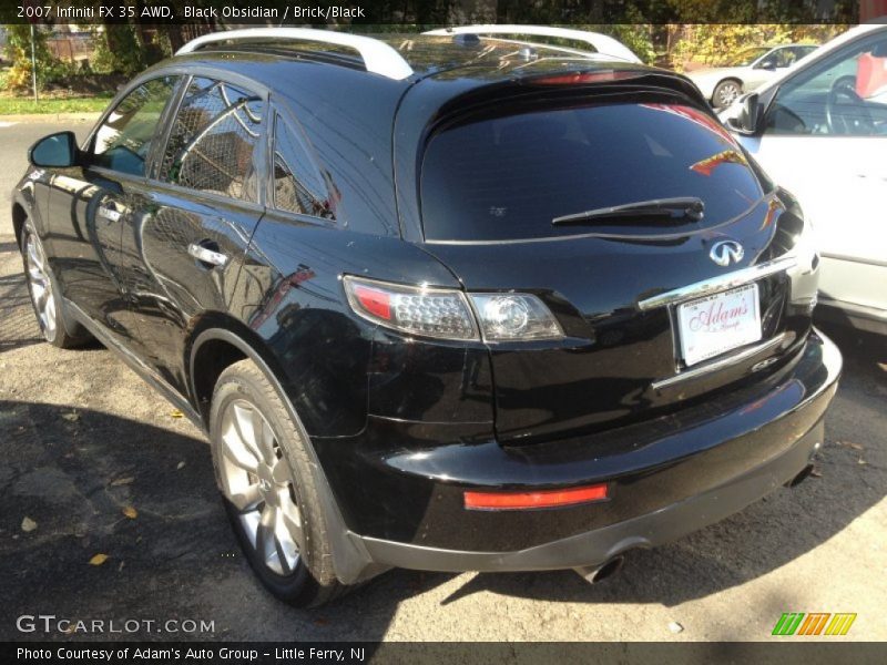 Black Obsidian / Brick/Black 2007 Infiniti FX 35 AWD