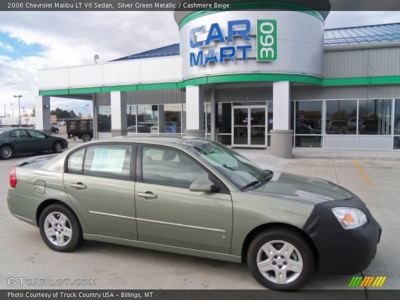 Silver Green Metallic / Cashmere Beige 2006 Chevrolet Malibu LT V6 Sedan