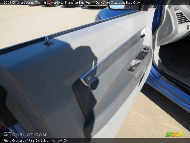 Marathon Blue Pearl / Dark Slate Gray/Light Slate Gray 2008 Chrysler Sebring Touring Convertible