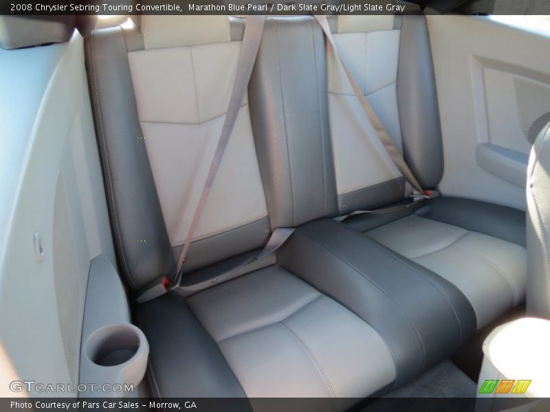 Marathon Blue Pearl / Dark Slate Gray/Light Slate Gray 2008 Chrysler Sebring Touring Convertible
