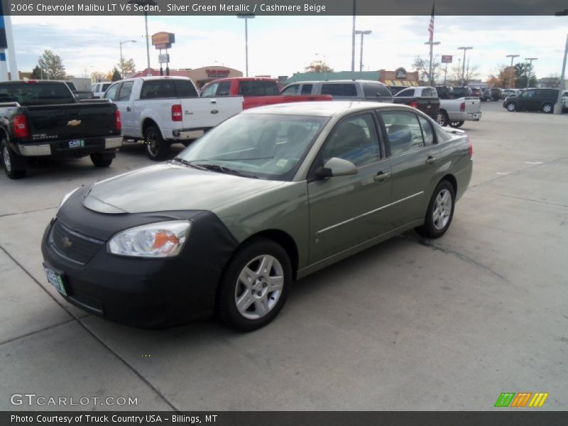 Silver Green Metallic / Cashmere Beige 2006 Chevrolet Malibu LT V6 Sedan
