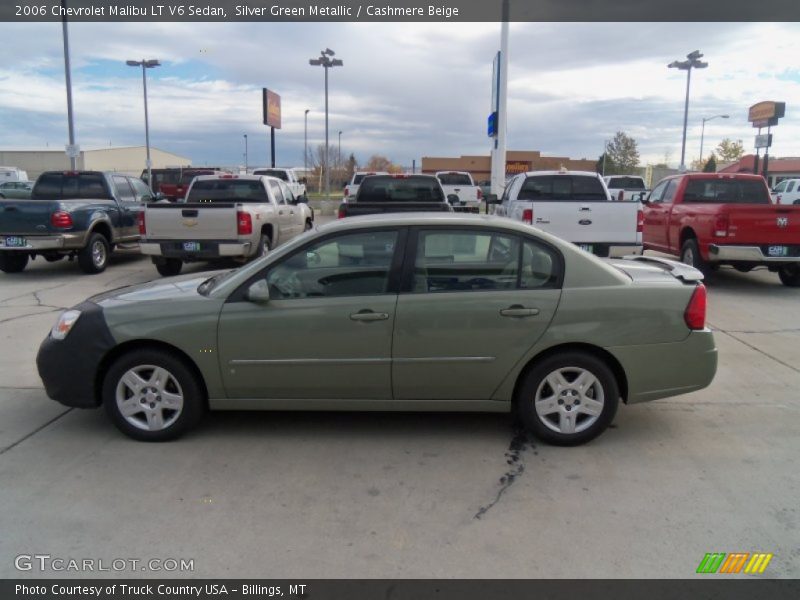Silver Green Metallic / Cashmere Beige 2006 Chevrolet Malibu LT V6 Sedan
