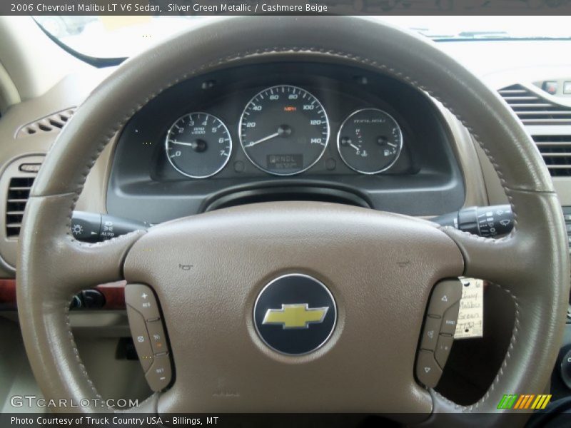 Silver Green Metallic / Cashmere Beige 2006 Chevrolet Malibu LT V6 Sedan