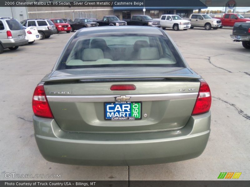 Silver Green Metallic / Cashmere Beige 2006 Chevrolet Malibu LT V6 Sedan