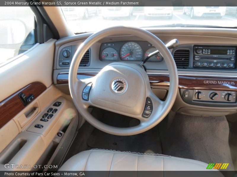 Spruce Green Metallic / Medium Parchment 2004 Mercury Grand Marquis GS