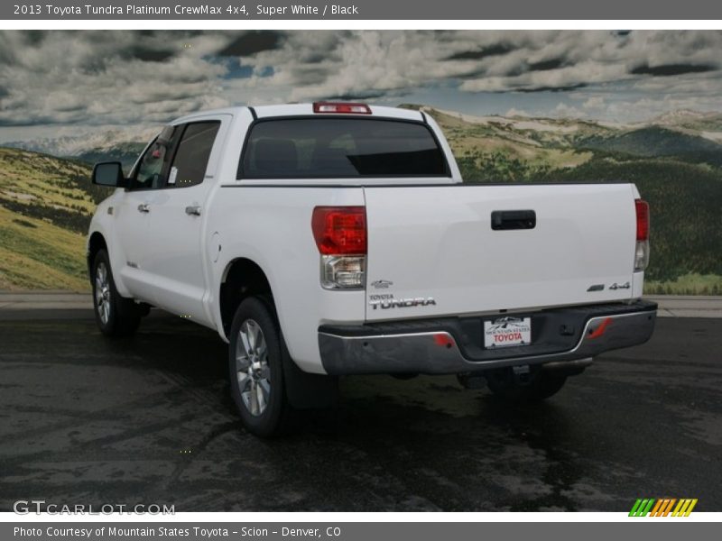 Super White / Black 2013 Toyota Tundra Platinum CrewMax 4x4