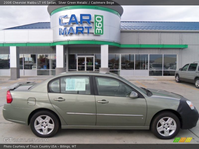 Silver Green Metallic / Cashmere Beige 2006 Chevrolet Malibu LT V6 Sedan