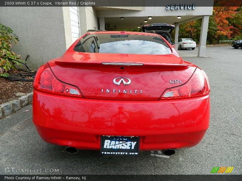 Vibrant Red / Graphite 2009 Infiniti G 37 x Coupe